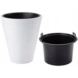 Горщик для квітів Form-Plastic Sahara-30 14.6 л білий (2720-011)