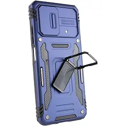 Ударостійкий чохол Camshield Army Ring для Xiaomi Poco X5 5G / Note 12 5G Синій / Navy - мініатюра 4