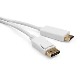 Кабель мультимедійний Display Port to HDMI 1.8m Vinga (VCPDPHDMI1.8WH)