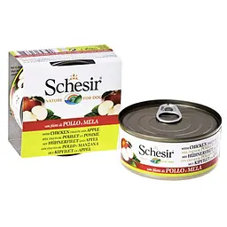 Консерви для собак Schesir Chicken Apple з філе курки та яблуком у желе 150 г