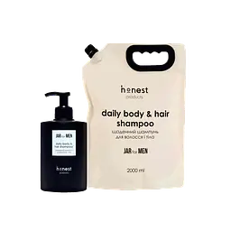 Набір з рефілом шампунь для волосся і тіла Honest products