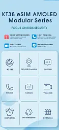 Дитячий смарт-годинник Wonlex KT38 годинник-телефон з відеодзвінком GPS WI-FI і SIM-картою Blue (19134) - мініатюра 8