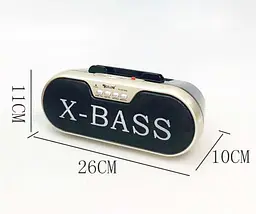 Портативна Bluetooth-колонка GOLON RX-BT190S бездротова колонка з радіоприймачем фм бумбокс - мініатюра 4
