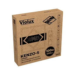Світильник LED smart KENZO-S+пульт 100W 3000-5000K IP20 квадрат чорний Violux ( 220685 ) - мініатюра 8