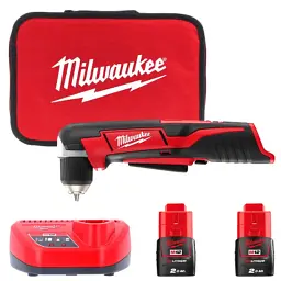 Дриль Milwaukee кутовий 12 Нм, C12 RAD-202В Li-Ion 2x2Ah (4933441215)