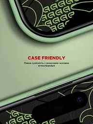 Захисне скло для Apple iPhone 16 Pro Max, Corning Black Icon, преміум якість, протиударне, загартоване, 2.5D скло, глянцеве, 9H, ультратонке, з олеофобним покриттям, з антистатичним шаром, сумісність з чохлами, ArmorStandart (ARM79555) - мініатюра 7