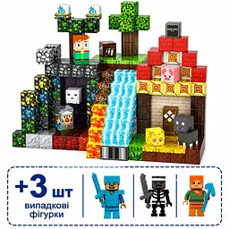 Магнітний конструктор Minecraft 100 шт по грі Майнкрафт Фортеця Mk001022.1 - мініатюра 5
