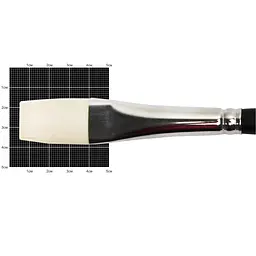 Пензель синтетика плоска подовжена Milk 1108F №10 коротка ручка KOLOS (4823064905267)