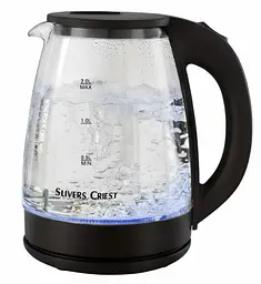 Електричний чайник No Brand Slivers Criest SC-168GK 2 л Чорний (2104618751)