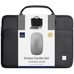 Сумка для ноутбука Wiwu Genius Combo Set 14" чорний - мініатюра 4