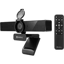 Веб-камера Sandberg 4K Webcam USB-A/USB-C connection, ENC, Remote control - мініатюра 5