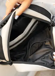 Сумка через плече жіноча бананка Sambag Flex сіра 30 × 17 × 10 см (85351030) - мініатюра 8