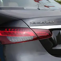 Емблема напис Mercedes-Benz хром 250х40 мм пластик (на скотчі) - мініатюра 2