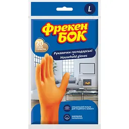Рукавички господарські Фрекен БОК помаранчеві L 1 пара (4823071625028)