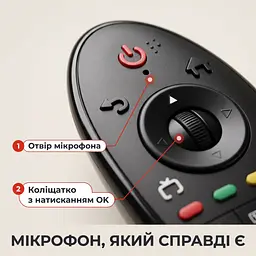 Пульт AN-MR500 Magic Remote для LG Smart TV з мікрофоном і аеромишкою - мініатюра 6
