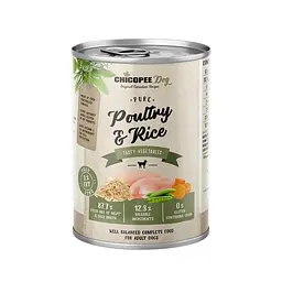 Консерви Chicopee (Чикопі) Dog Adult Pure Poultry & Rice 400 г х 6 шт для собак, птиця з рисом
