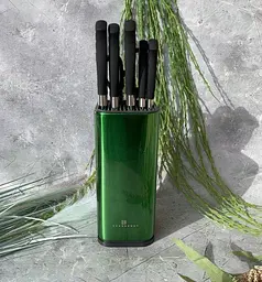 Набір ножів Edenberg EB-11027-Green 7 предметів зелений - мініатюра 2