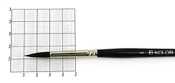 Пензель білка кругла Classic 3049R № 5 коротка ручка Kolos - мініатюра 2