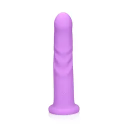 Вібратор Loveline Ultra Soft Silicone Rotating G-Spot 20 см фіолетовий - мініатюра 2