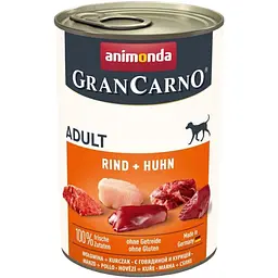 Вологий корм Animonda GranCarno для дорослих собак з яловичиною та куркою 400 г