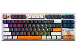 Механічна ігрова клавіатура GamePro GPMK-18 Red Switch Hot-Swap TKL RGB White - мініатюра 1