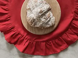 Серветка сервірувальна з рюшами Ecotton 43х43 водовідштовхуюча Red (25584) - мініатюра 6