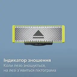 Змінне плаваюче лезо Philips OneBlade 360 для тримера 1 шт. салатове (QP410/50) - мініатюра 6