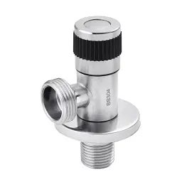Кран приладовий кутовий Karro KR-03130S нержавіюча сталь 1/2"х3/4" 30412