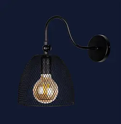 Бра в стилі лофт Levistella 907W013F3-1 BK - мініатюра 2