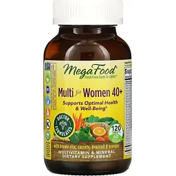Мультивітаміни для жінок 40+ MegaFood Multi for Women 40+ 120 таблеток - мініатюра 2