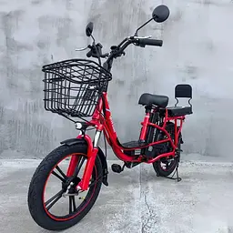 Електровелосипед Green Giant U18" 600W 48V 26Ah + сидіння/багажник червоний - мініатюра 2