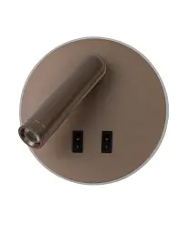 Бра, настінний світильник Italux WL-53742-1-CF Furla LED 2x8W 3000K 516Lm IP20 коричневий - мініатюра 2