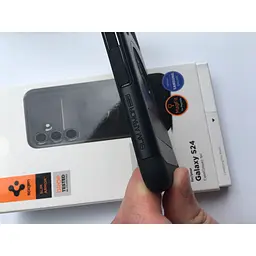 Протиударний з підставкою чохол Spigen Slim Armor MagSafe для Samsung Galaxy S24 (S921) Black ACS07203 Magfit - мініатюра 6