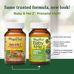Вітаміни для вагітних MegaFood Baby & Me 2, 60 таблеток - мініатюра 4