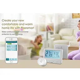 Бездротовий термостат з wifi терморегулятором для теплої підлоги Poer PTC16 WIFI (100405) - мініатюра 6