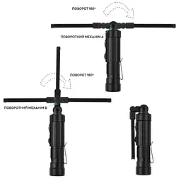 Ліхтар на магніті портативний складаний No Brand USB LED Work Lamp W549 складаний 5 режимів - мініатюра 14