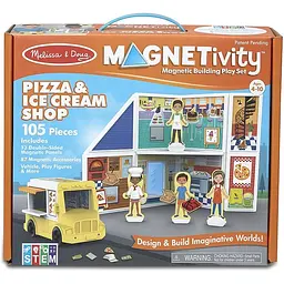 Ігровий набір Melissa & Doug Магазин піци та морозива магнітний (MD30658)