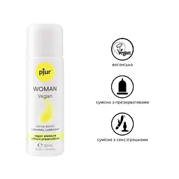 Лубрикант Pjur Woman Vegan water based, 30 мл - мініатюра 2