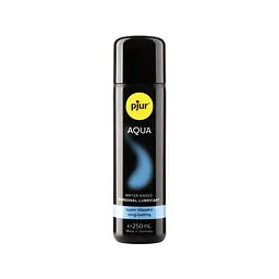 Лубрикант на водній основі pjur Aqua 250 мл, ефект оксамитової шкіри без прилипання - мініатюра 1