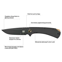 Ніж Skif Frontier G10 Black (DL-001BSWB) - мініатюра 5