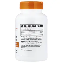 Магній Magnesium Citrate 125 mg 120 капсул Doctor's Best vit0005515 - мініатюра 2