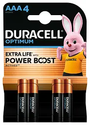 Лужні батарейки Duracell Optimum AAA, 4 шт.
(6835422) - мініатюра 5