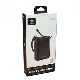 Зовнішній акумулятор Power bank LENYES PX270D 20000 mAh, PD22,5W + швидке заряджання батарея заряджання Чорний - мініатюра 7