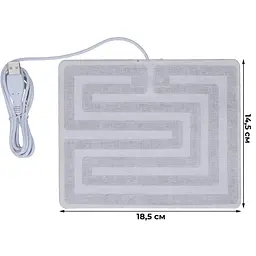 Грелка для тіла тканинна 18,5x14,5x0,1 см від USB Біла (91570001) - мініатюра 5