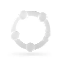 Набір ерекційних кілець Crushious Triple Bead, 3 шт (прозорий) - мініатюра 2