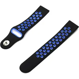 Ремінець Becover Vents Style для Amazfit Stratos (22 mm) 1/2/2S/3/GTR 2/GTR 47mm/GTR Lite 47mm/Nexo/Pace/GTR 3 Pro/GTR 4 Black-White (707130) - мініатюра 2