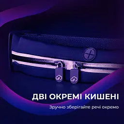 Спортивна сумка для бігу на пояс YUNMAI Sports Waist bag Black YMWP-N301 - мініатюра 4