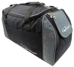 Спортивна сумка Wallaby 447-7 59 л Чорна з сірим - мініатюра 2