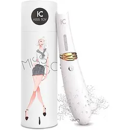 Вакуумний стимулятор з вібрацією KisToy Miss CC White - мініатюра 8