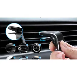 Автотримач для телефону магнітний VIDOVICI Premium XT-S48 Magnetic Clamp Black - мініатюра 4